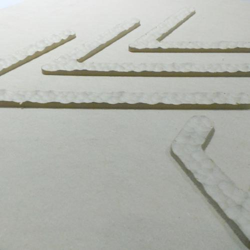 Effet panneau gougés